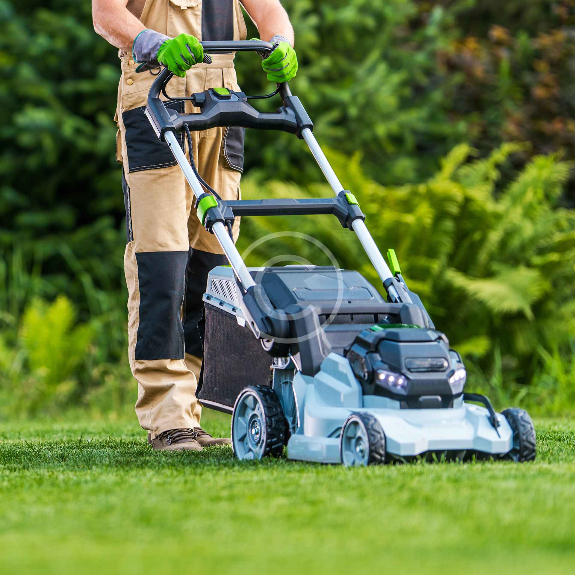 Specialty lawn treatment application on a residential property